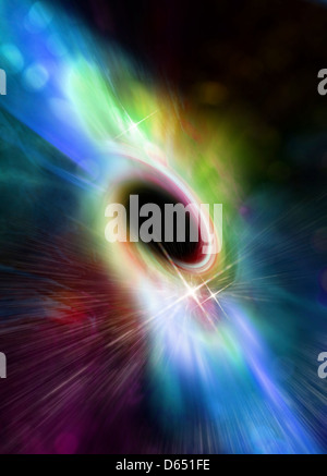 Buco nero, artwork Foto Stock