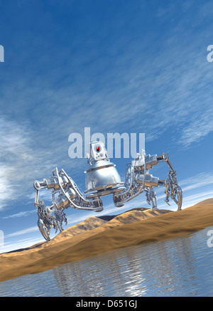 Microrobot, opere d'arte concettuale Foto Stock