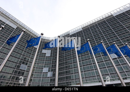 EDIFICIO BERLAYMONT, COMMISSIONE EUROPEA, UNIONE EUROPEA, BELGIO Foto Stock