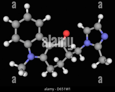 Ondansetron molecola di farmaco Foto Stock