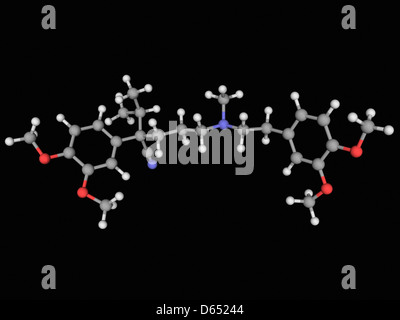 Il verapamil molecola di farmaco Foto Stock