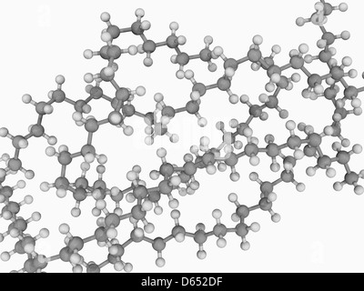 Molecola di polietilene Foto Stock