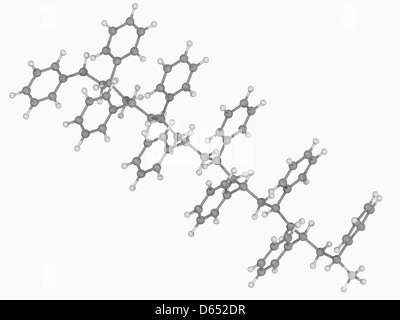 Molecola di polistirene Foto Stock