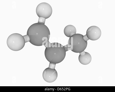 Molecola di propene Foto Stock