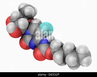 La capecitabina molecola di farmaco Foto Stock