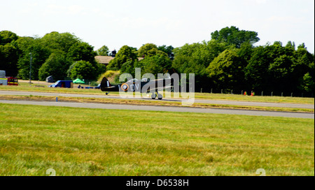 Twin monoposto spitfire decollare guerra mondiale 2 da combattimento aereo decollare Foto Stock