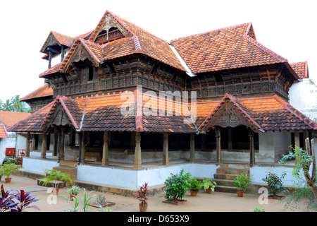 Palazzo Padmanabhapuram Thuckalay nel distretto di Kanyakumari, Tamilnadu, India Foto Stock