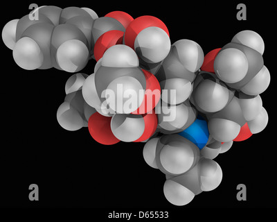 Aconitina molecola di veleno Foto Stock