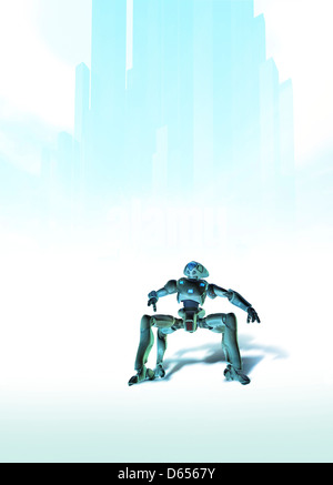Microrobot, opere d'arte concettuale Foto Stock