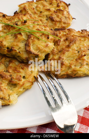 Frittelle di patate Foto Stock