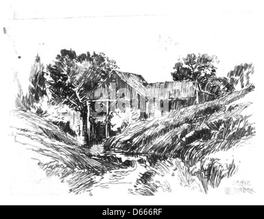 Questa immagine del 1891 presenta una collezione di otto incisioni di J. R. Lowell, stampate su carta giapponese. Le incisioni catturano scene della natura, della cultura e dell'espressione personale, riflettendo lo stile artistico della fine del XIX secolo. Foto Stock