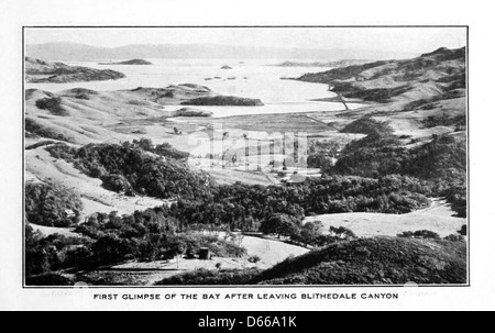 Un viaggio sulla ferrovia crookedest nel mondo, Mt. Tamalpais, Cal (1907) Foto Stock