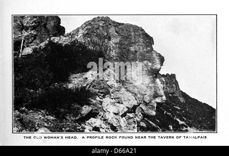 Un viaggio sulla ferrovia crookedest nel mondo, Mt. Tamalpais, Cal (1907) Foto Stock