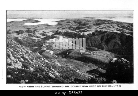 Un viaggio sulla ferrovia crookedest nel mondo, Mt. Tamalpais, Cal (1907) Foto Stock