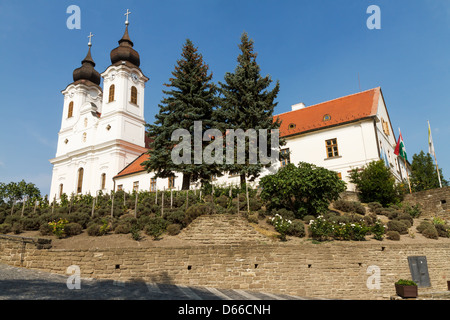 Abbazia benedettina in Tihany, Ungheria Foto Stock