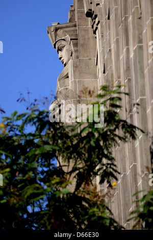 Dettaglio di un edificio deco a Bombay, India Foto Stock