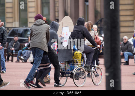 Margaret Thatcher partito, Glasgow 2013 Foto Stock