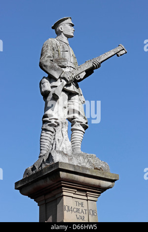 Conisbrough Prima Guerra Mondiale Memorial nel Parco di incoronazione Conisbrough Foto Stock