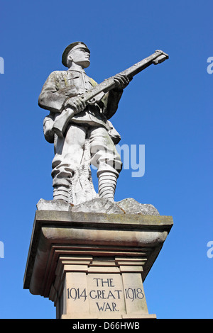 Conisbrough Prima Guerra Mondiale Memorial nel Parco di incoronazione Conisbrough Foto Stock