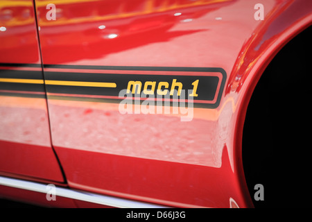 1969 Ford Mustang Mach 1 con un Cobra Jet motore Foto Stock