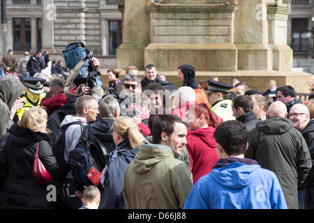 Margaret Thatcher partito, Glasgow 2013 Foto Stock