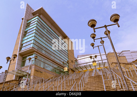 Ingresso all'AO Manchester Arena, ex MEN Manchester Arena, ex NYMEX Manchester Arena, a Manchester, Inghilterra, Regno Unito Foto Stock