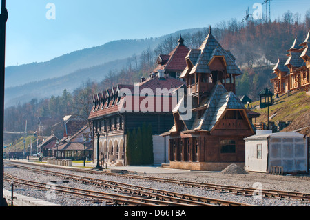 Mokra Gora stazione ferroviaria di Zlatibor, west Serbia Foto Stock