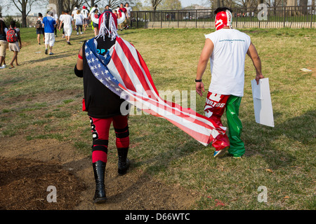 Un pro riforma dell immigrazione rally presso la United States Capitol Building. Foto Stock