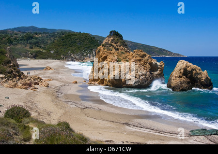 Potistika Beach (Pelion Peninsula, Tessaglia, Grecia) Foto Stock