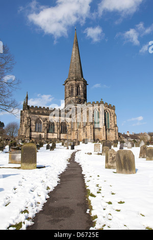 Chiesa di tutti i santi, Bakewell, Derbyshire, England, Regno Unito Foto Stock