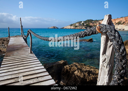 Cala d'Hort cove in Sant Josep de sa Talaia, Ibiza, Illes Balears, Spagna Foto Stock