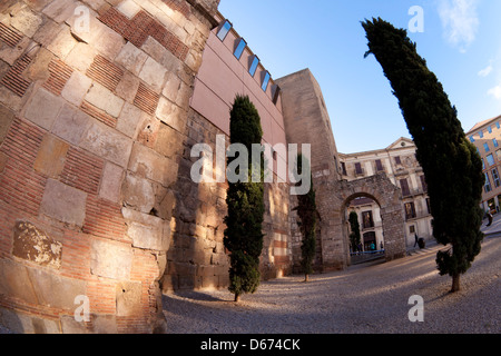 Le mura della città di Barcellona, Spagna Foto Stock