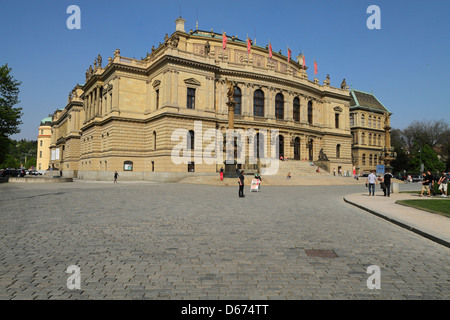 Rudolfinum di Praga Repubblica Ceca Concert hall in stile neo-rinascimentale auditorium della musica concert hall Foto Stock