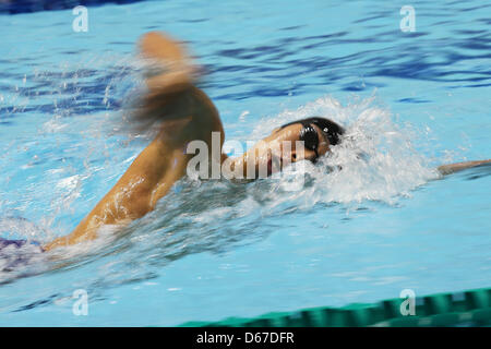 Kosuke Hagino (JPN), 13 Aprile 2013 - Nuoto : Giappone nuotare 2013, Uomini 400m Freestyle calore a Daiei Probis Pool di Phoenix, Niigata, Giappone. (Foto di Daiju Kitamura/AFLO SPORT) Foto Stock