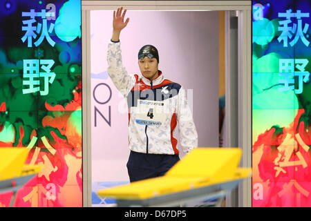 Kosuke Hagino (JPN), 13 Aprile 2013 - Nuoto : Giappone nuotare 2013, Uomini 400m Freestyle Finale a Daiei Probis Pool di Phoenix, Niigata, Giappone. (Foto di Daiju Kitamura/AFLO SPORT) Foto Stock
