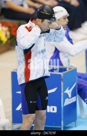 Kosuke Hagino (JPN), 13 Aprile 2013 - Nuoto : Giappone nuotare 2013, Uomini 400m stile libero finale di Daiei Probis Pool di Phoenix, Niigata, Giappone. (Foto di Yusuke Nakanishi/AFLO SPORT) Foto Stock