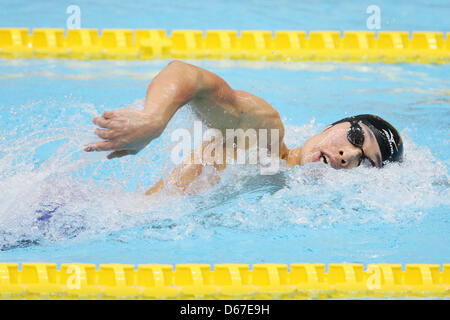 Kosuke Hagino (JPN), 13 Aprile 2013 - Nuoto : Giappone nuotare 2013, Uomini 400m stile libero finale di Daiei Probis Pool di Phoenix, Niigata, Giappone. (Foto di Yusuke Nakanishi/AFLO SPORT) Foto Stock