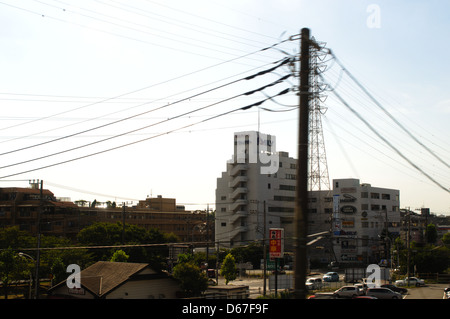 Il Narita Express (NEX) è un popolare servizio di treni espresso che collega l'aeroporto di Narita e il centro di Tokyo, offrendo un efficiente servizio di trasporto. È una parte significativa della rete ferroviaria giapponese ed è essenziale per i viaggiatori in arrivo e in partenza dalla capitale. Foto Stock