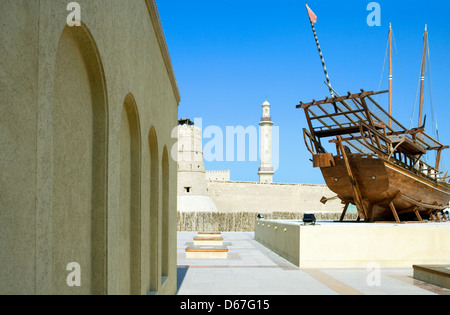 Dubai, Al Fahidi fortezza nel vecchio quartiere Bastakija Foto Stock