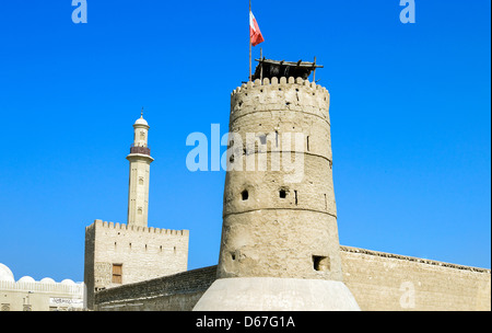 Dubai, Al Fahidi fortezza nel vecchio quartiere Bastakija Foto Stock