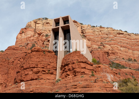 Santa Croce cappella cattolica, ispirata a Frank L. Wright a Sedona in Arizona Foto Stock