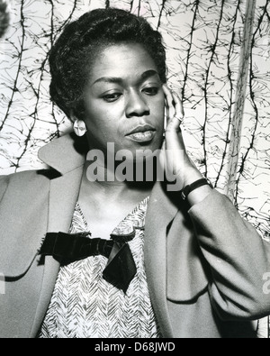 SARAH VAUGHAN (1924-1990) US cantante jazz nel 1955. Foto Harry Hammond Foto Stock