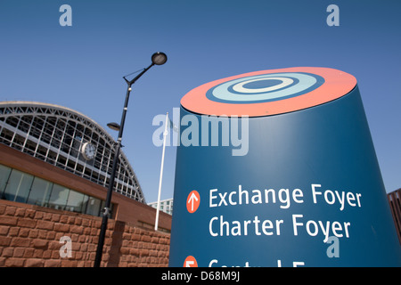 Il centro della città di Manchester, Manchester Central (G Mex Gmex G-mex), al centro esposizioni e convertito stazione ferroviaria Foto Stock