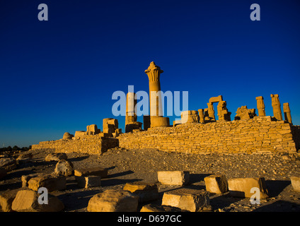 Il grande Soleb tempio costruito da Amenophis III, Soleb, Sudan Foto Stock