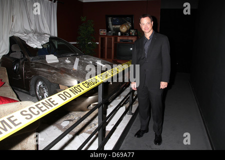 Gary Sinise CSI l esperienza accoglie Gary Sinise come parte di American Airlines/MGM Resorts International per 'un saluto per il Foto Stock