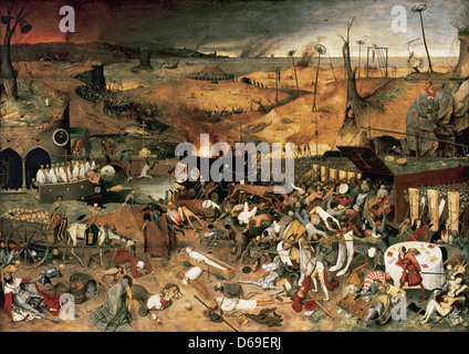 Pieter Bruegel il Vecchio (1525 - 1569). Il Trionfo della morte. 1562. Olio su pannello. Museo del Prado. Madrid. Spagna. Foto Stock