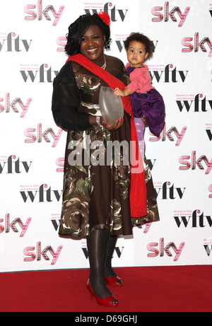 Dr Maggie Aderin Pocock, vincitore del Premio Nuovo talento il Cielo le donne nei film e in televisione Awards 2011 - Sala stampa - Londra, Foto Stock