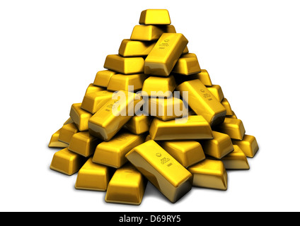 oro, oro bar Foto Stock