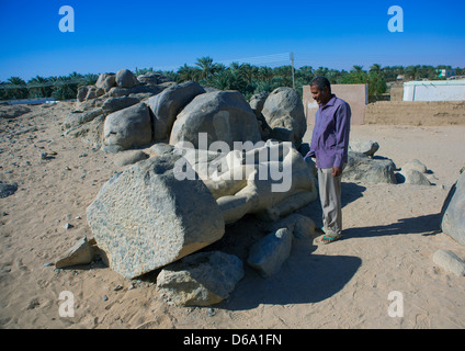 Re sconosciuto nella cava, Tumbus, Sudan Foto Stock