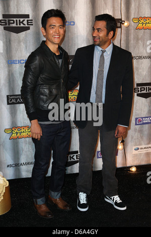 John Cho e Kal Penn Spike TV Scream Awards 2011- gli arrivi di Los Angeles, California - 15.10.11 Foto Stock